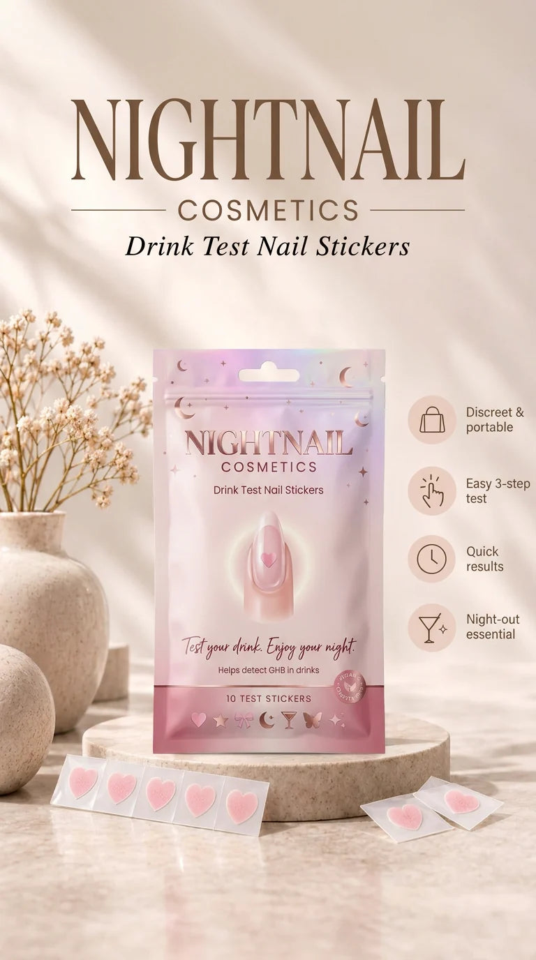 Night Nail Drink Testing Sticker